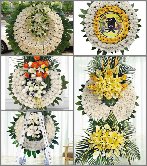 安徽黄山市休宁县鹤城乡花圈速递