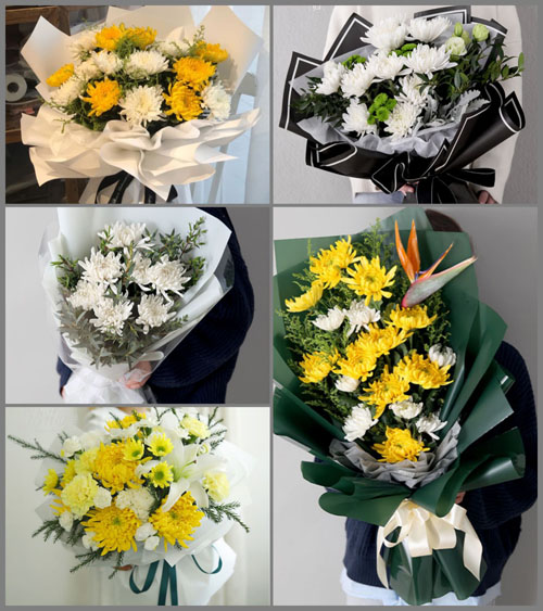安徽黄山市休宁县鹤城乡白事花束代送